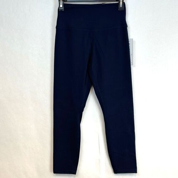 NWT RBX Active Leggings Women's Small Blue Capri Flat Front Stretch High-Rise - Picture 1 of 14